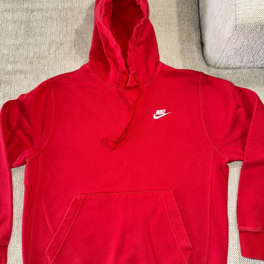 Nike Men’s Red Sweatshirt Hoodie